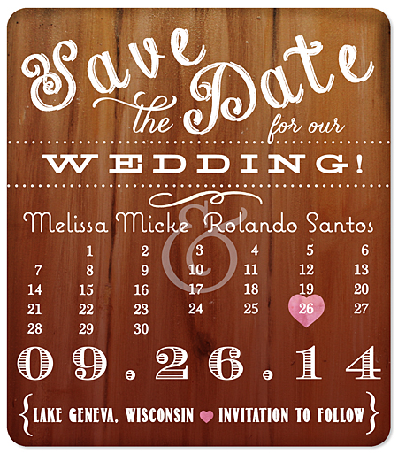 "Glow" Save the Date Magnet